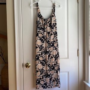 Abercrombie & Fitch Cinch-Front Midi Dress